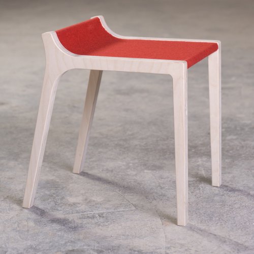 Tabouret enfant design Xarre - Rouge